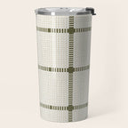 Woven Cross Check Cream x Shaded Lichen Travel Mug Gallery Image 2