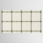 Woven Cross Check Cream x Shaded Lichen Tablecloth Gallery Image 2