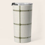 Woven Cross Check Cream x Shaded Lichen Travel Mug Gallery Image 3