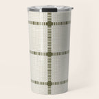 Woven Cross Check Cream x Shaded Lichen Travel Mug Gallery Image 1