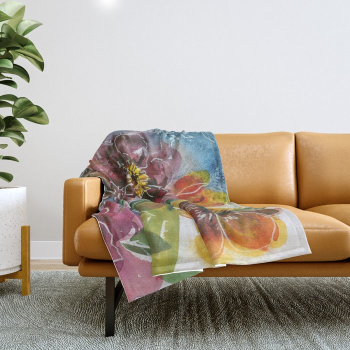 fairy cave N.o 2 Throw Blanket Gallery Image 1