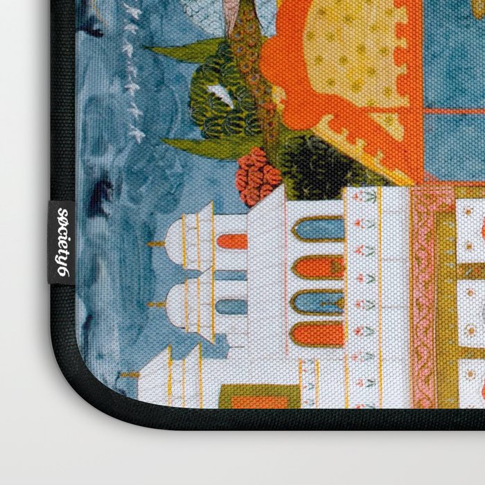 Hindola Raga (Spring Swinging) Indian Painted Illustration Laptop Sleeve Gallery Image 3