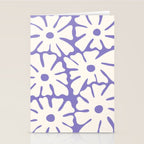 Mid-Century Flowers in Blue & White Stationery Card Gallery Image 2