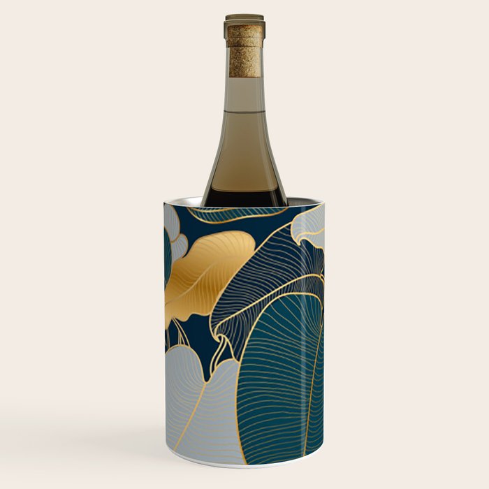 Art deco leaves Wine Chiller Gallery Image 2