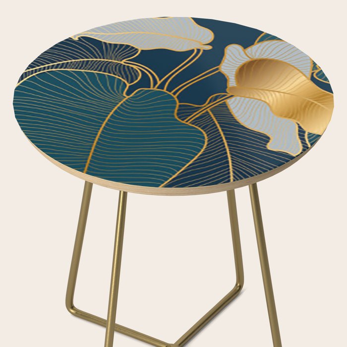 Art deco leaves Side Table Gallery Image 2