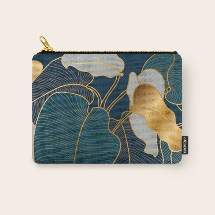 Art deco leaves Carry All Pouch Gallery Image 1