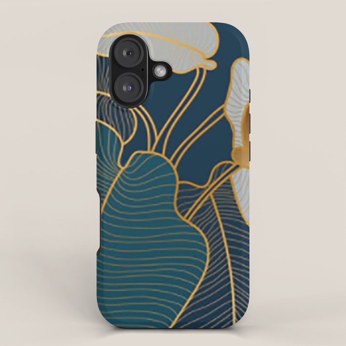 Art deco leaves iPhone Case Gallery Image 1