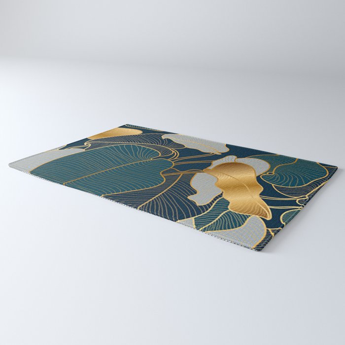 Art deco leaves Rug Gallery Image 3
