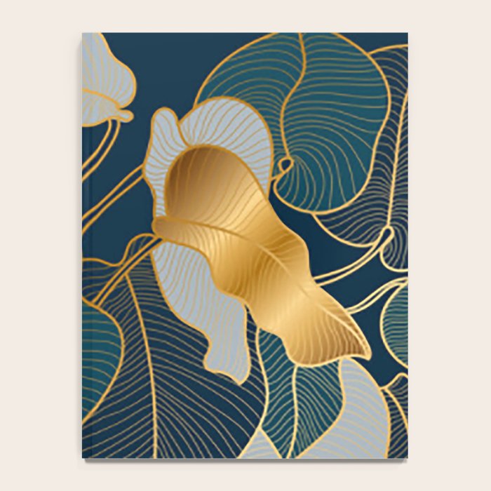 Art deco leaves Notebook Gallery Image 4