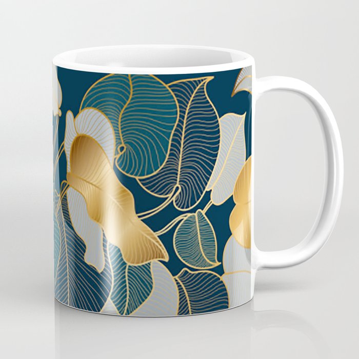 Art deco leaves Coffee Mug Gallery Image 1