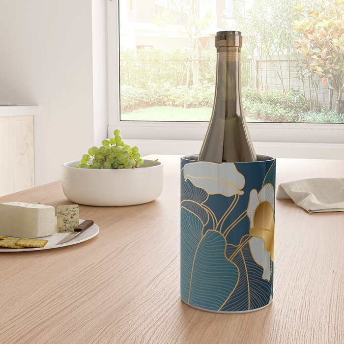 Art deco leaves Wine Chiller Gallery Image 4
