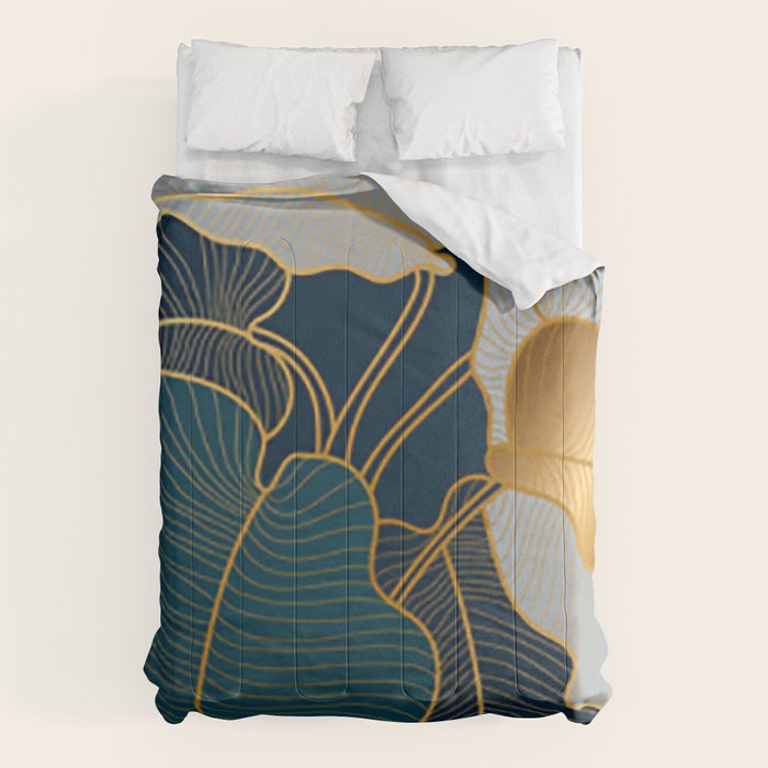 Art deco leaves Comforter Gallery Image 6