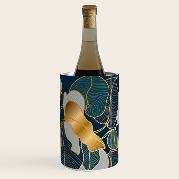 Art deco leaves Wine Chiller Gallery Image 3