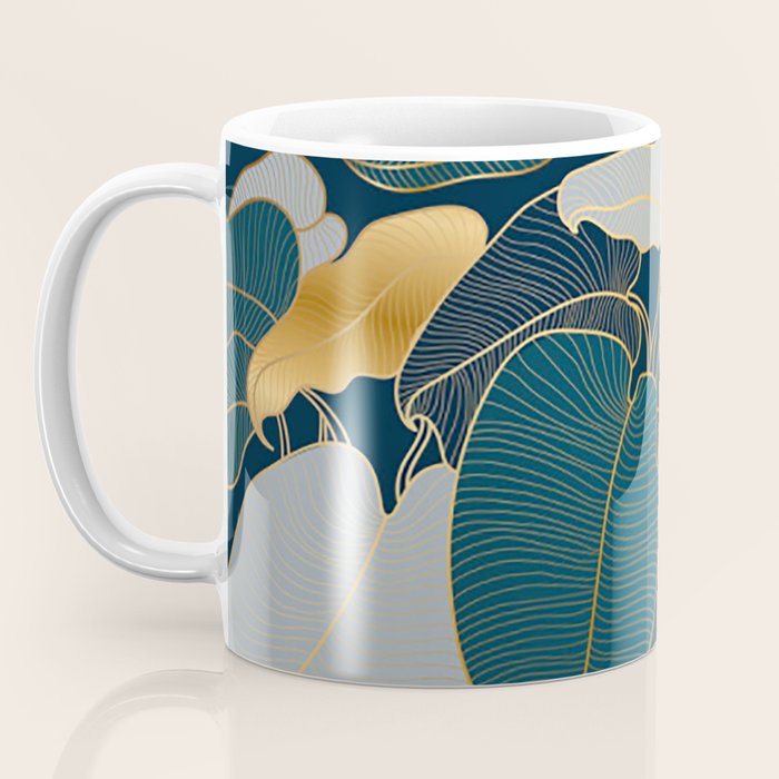 Art deco leaves Coffee Mug Gallery Image 3