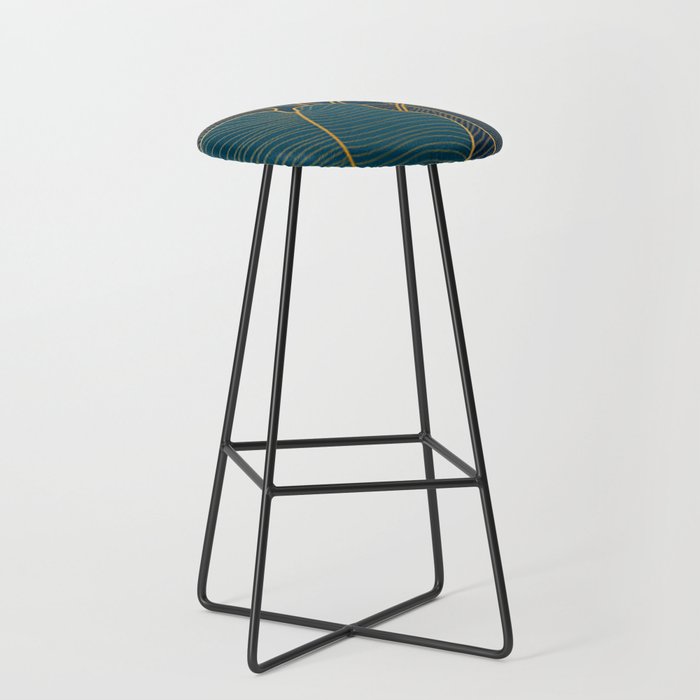 Art deco leaves Stool Gallery Image 1