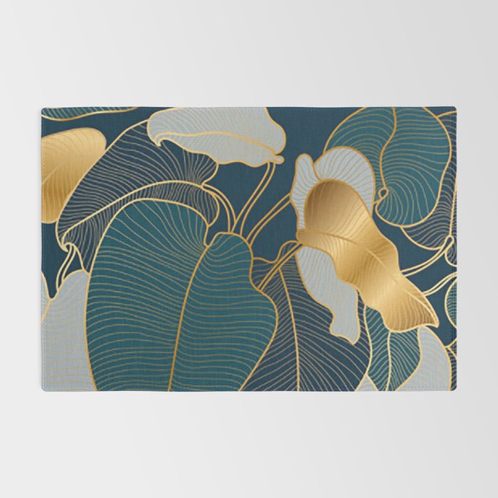 Art deco leaves Rug Gallery Image 2