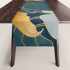 Art deco leaves Table Runner Gallery Image 1