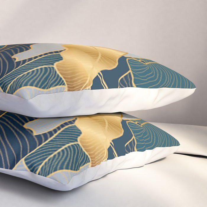 Art deco leaves Pillow Sham Gallery Image 3