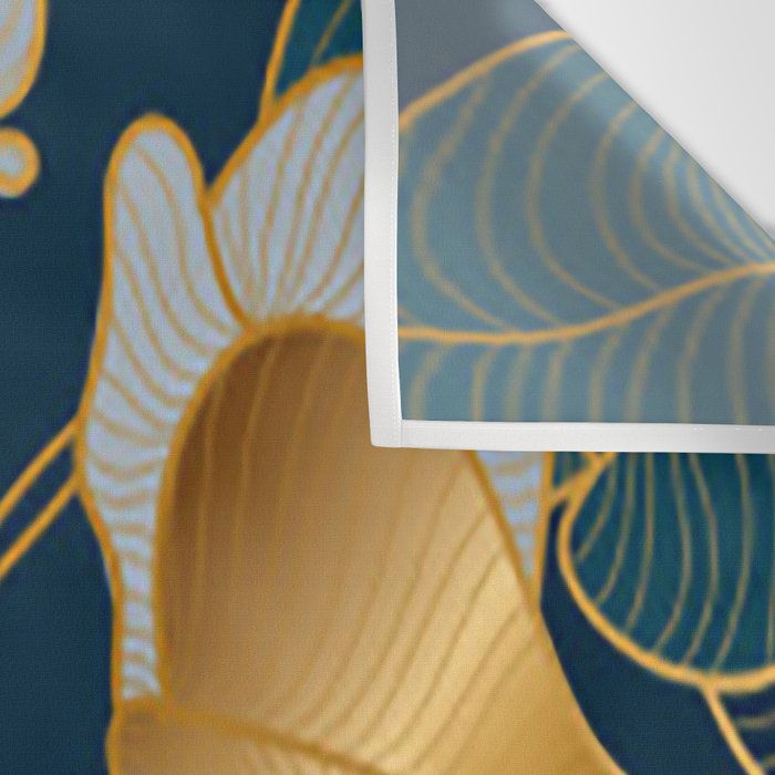 Art deco leaves Wall Tapestry Gallery Image 3