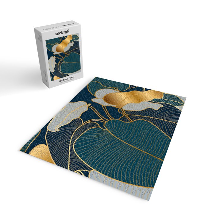 Art deco leaves Jigsaw Puzzle Gallery Image 2