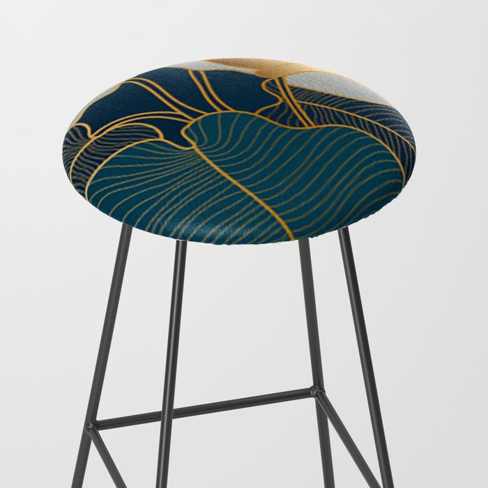 Art deco leaves Stool Gallery Image 2