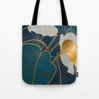 Art deco leaves Tote Bag Gallery Image 1