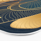 Art deco leaves Bath Mat Gallery Image 3