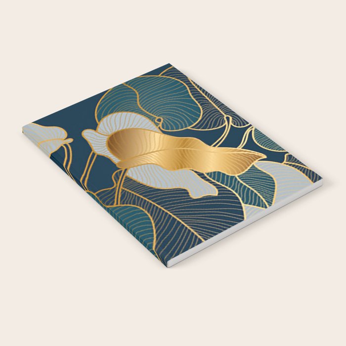 Art Deco Leaves Notebook
