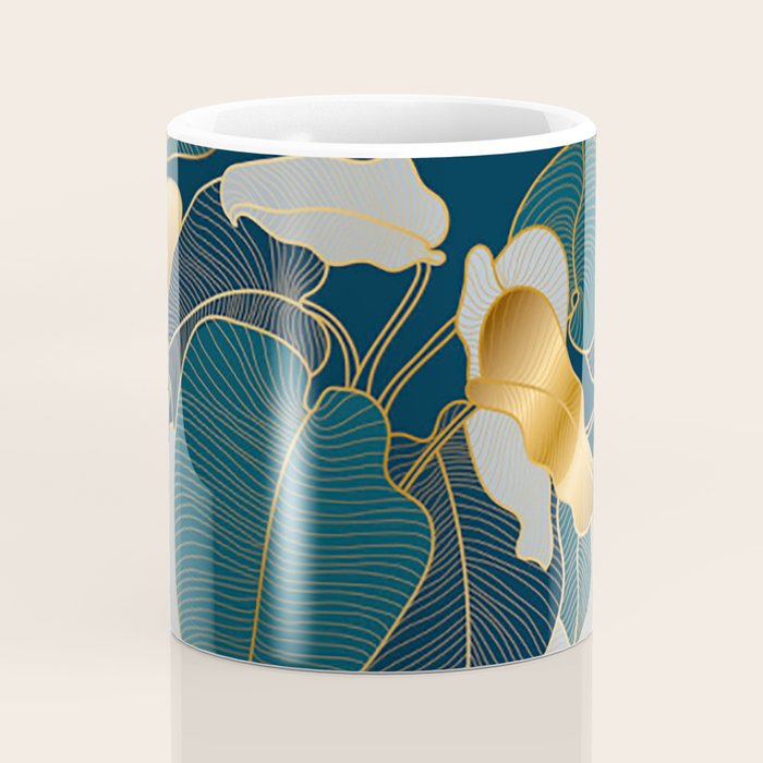 Art deco leaves Coffee Mug Gallery Image 4
