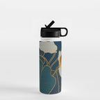Art deco leaves Water Bottle Gallery Image 1