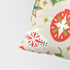 Vintage Christmas Ornaments Pattern Pillow Sham Gallery Image 4