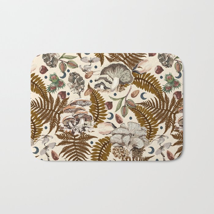 Mushrooms in moon forest A Bath Mat Gallery Image 1