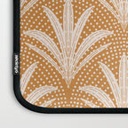 Boho Rustic Palm Radiance Caramel Brown Laptop Sleeve Gallery Image 3