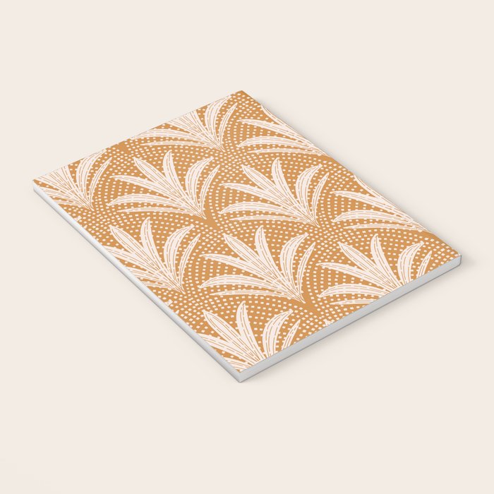 Boho Rustic Palm Radiance Caramel Brown Notebook Gallery Image 3