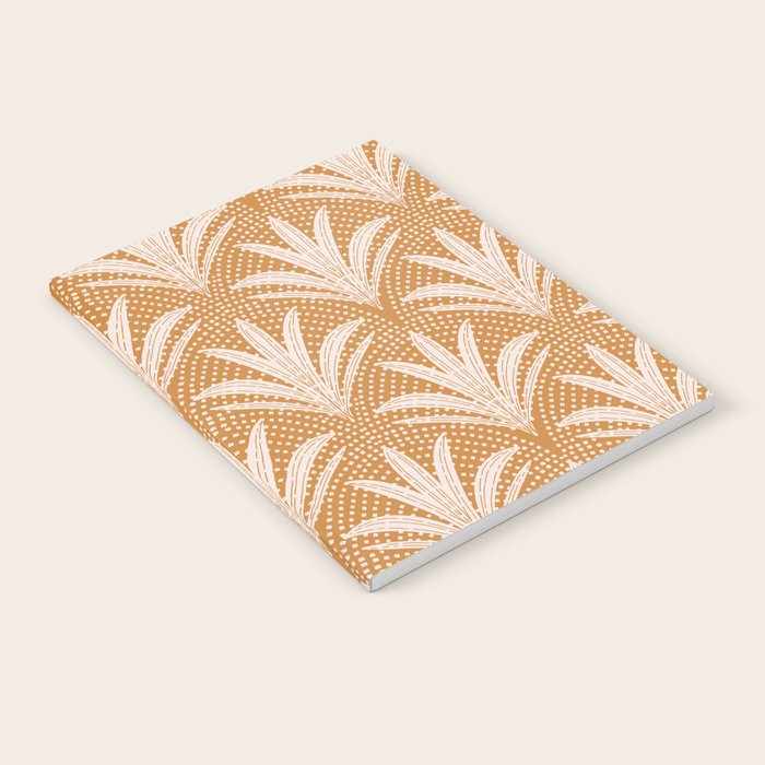 Boho Rustic Palm Radiance Caramel Brown Notebook Gallery Image 2