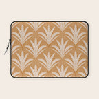 Boho Rustic Palm Radiance Caramel Brown Laptop Sleeve Gallery Image 1
