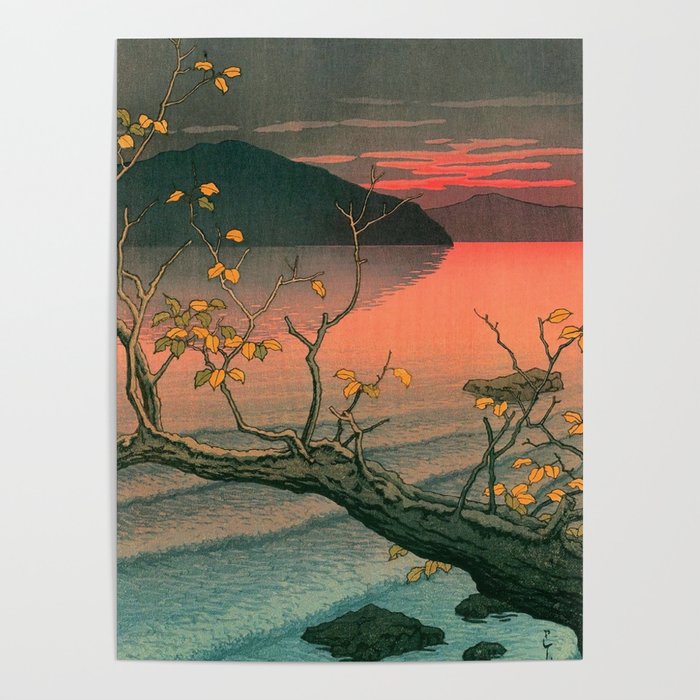 Nenokuchi Lake by Kawase Hasui Poster Gallery Image 4