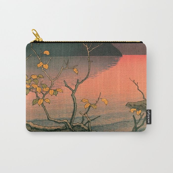 Nenokuchi Lake by Kawase Hasui Carry All Pouch Gallery Image 1