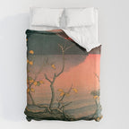 Nenokuchi Lake by Kawase Hasui Duvet Cover Gallery Image 6