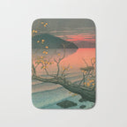 Nenokuchi Lake by Kawase Hasui Bath Mat Gallery Image 1