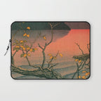 Nenokuchi Lake by Kawase Hasui Laptop Sleeve Gallery Image 1
