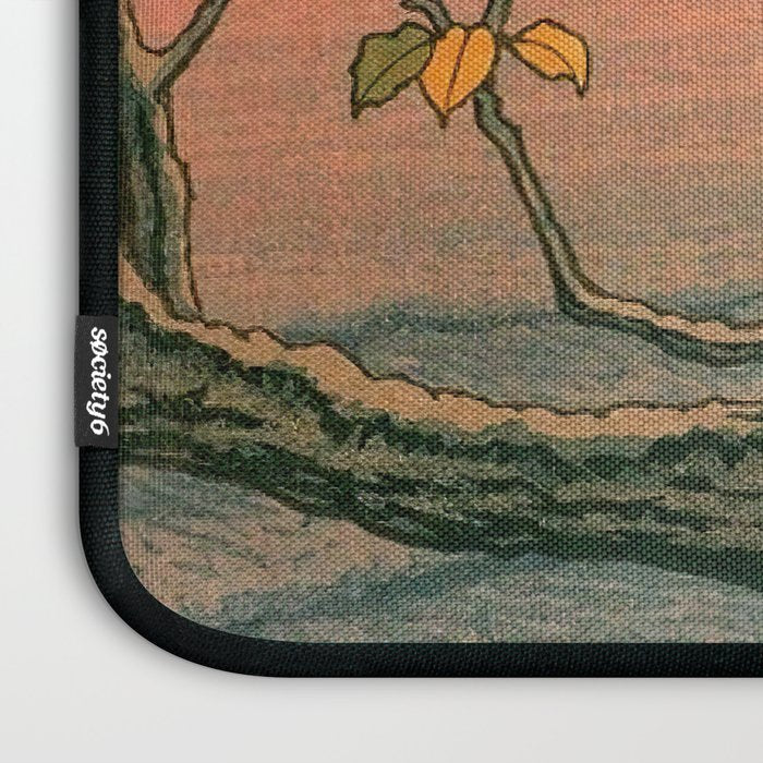 Nenokuchi Lake by Kawase Hasui Laptop Sleeve Gallery Image 3