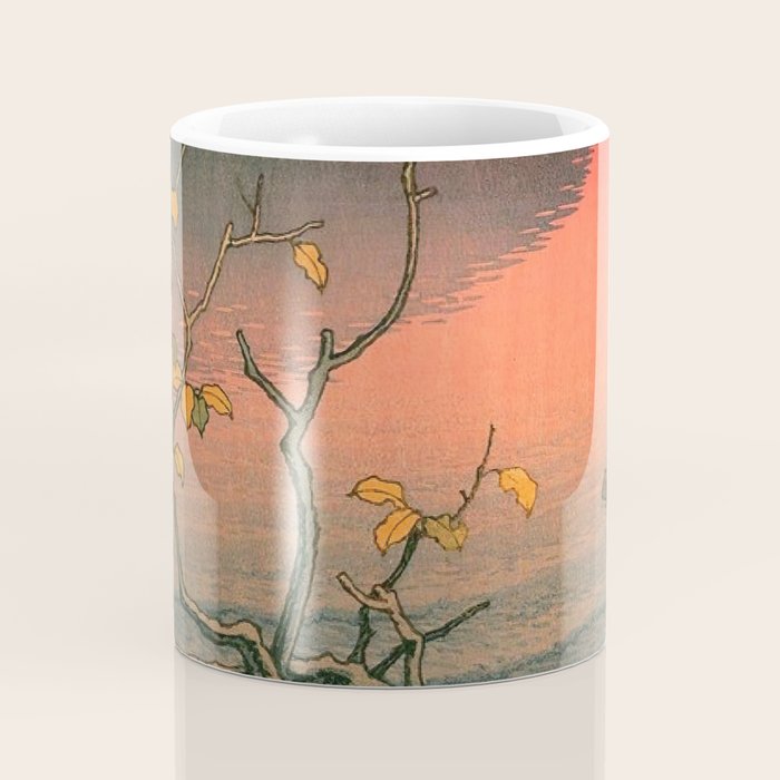 Nenokuchi Lake by Kawase Hasui Coffee Mug Gallery Image 4