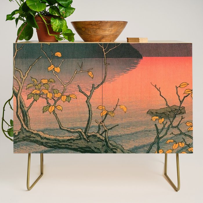 Nenokuchi Lake by Kawase Hasui Credenza Gallery Image 1
