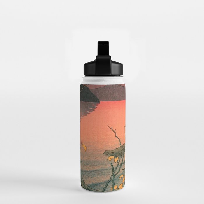 Nenokuchi Lake by Kawase Hasui Water Bottle Gallery Image 2