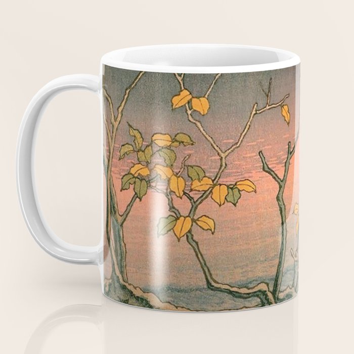 Nenokuchi Lake by Kawase Hasui Coffee Mug Gallery Image 3