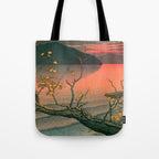 Nenokuchi Lake by Kawase Hasui Tote Bag Gallery Image 1