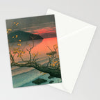 Nenokuchi Lake by Kawase Hasui Stationery Card Gallery Image 2