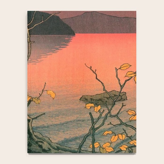 Nenokuchi Lake by Kawase Hasui Notebook Gallery Image 4