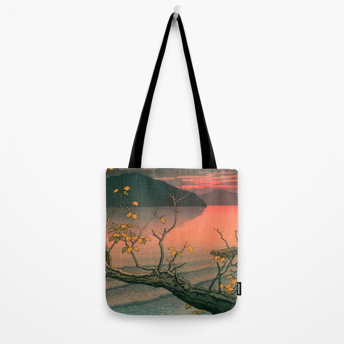 Nenokuchi Lake by Kawase Hasui Tote Bag Gallery Image 2